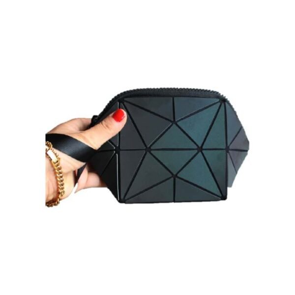 Geometric Makeup Bag hand held