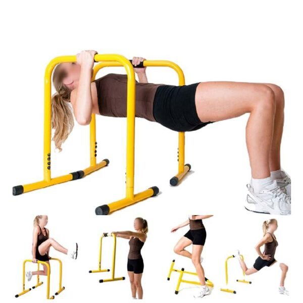 Pull Up Bars woman doing mutiple exercise