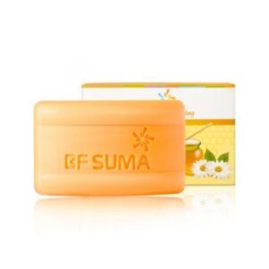 Orange BF Suma herbal soap in front of its pack